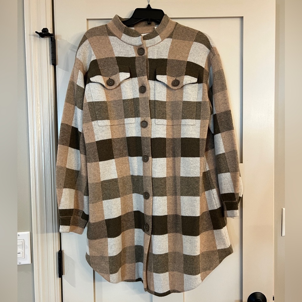 Field Flower Wool Sweater Jacket